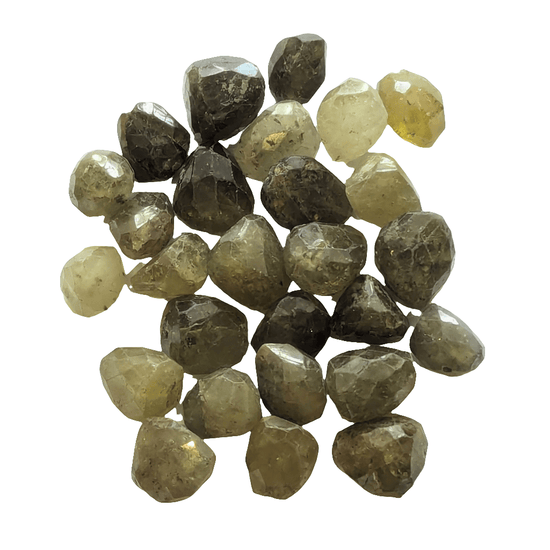 precious sparkle Grossular Garnet Faceted Nugget Beads (per bead)