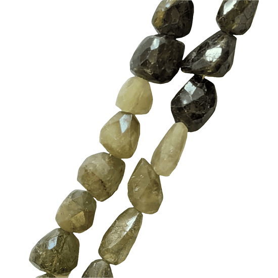 precious sparkle Grossular Garnet Faceted Nugget Beads (per bead)