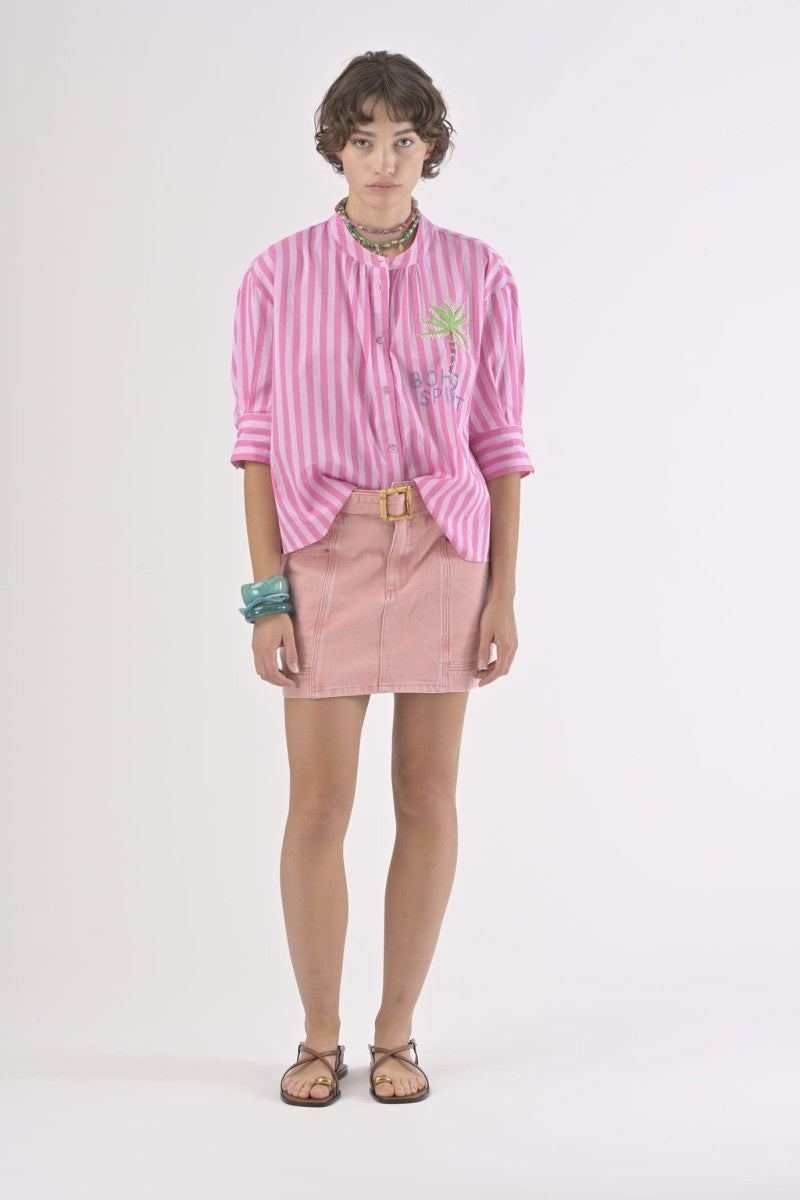 Orfeo Simone Blouse Pink Stripe