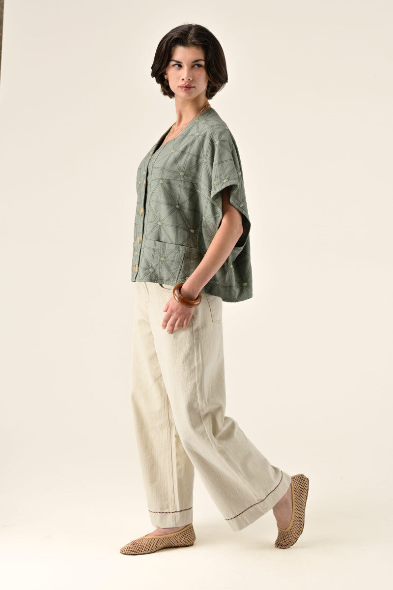 Orfeo Griffin Vest Khaki Green - Precious Sparkle