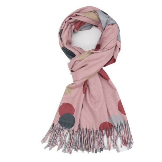 Pure Fashions Accessories Dots Scarf Pink