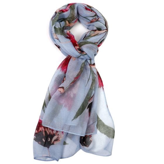 Pure Fashions Accessories Thistle Scarf Sky Blue