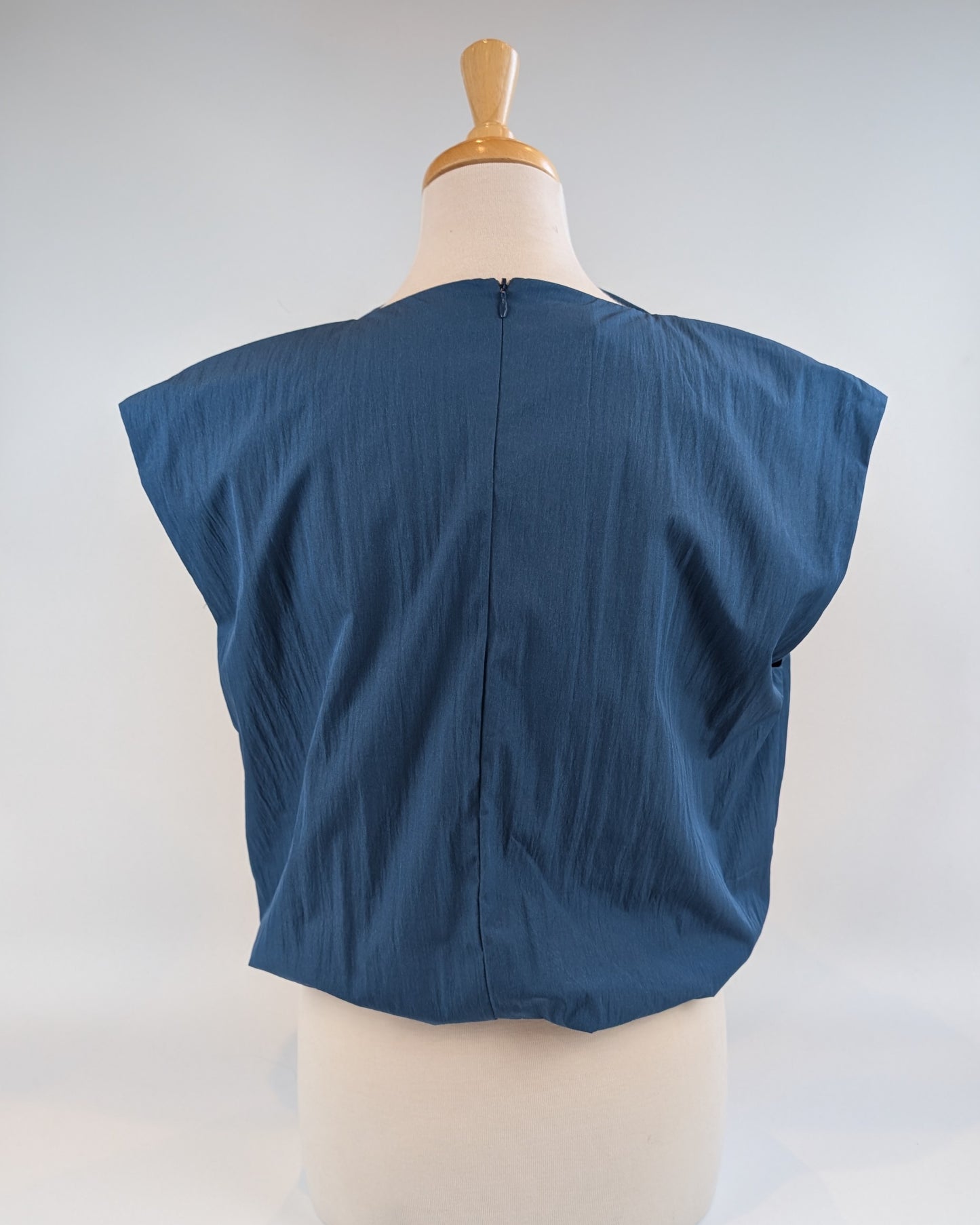 Milla Cropped Sleeveless Top Indigo