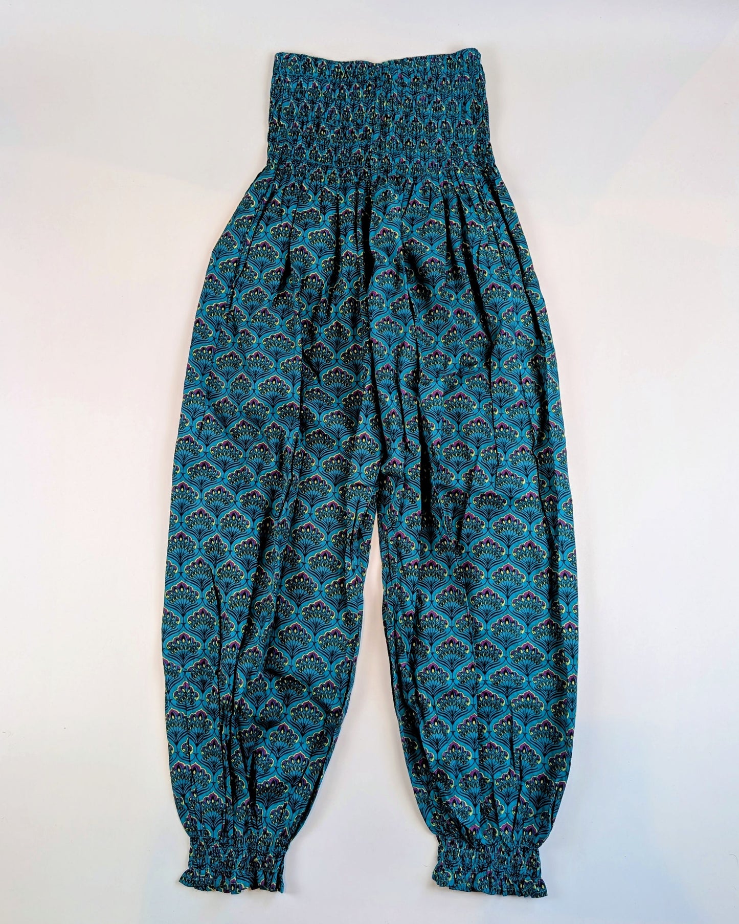 Teal Peacock Cotton Summer Genie - Precious Sparkle