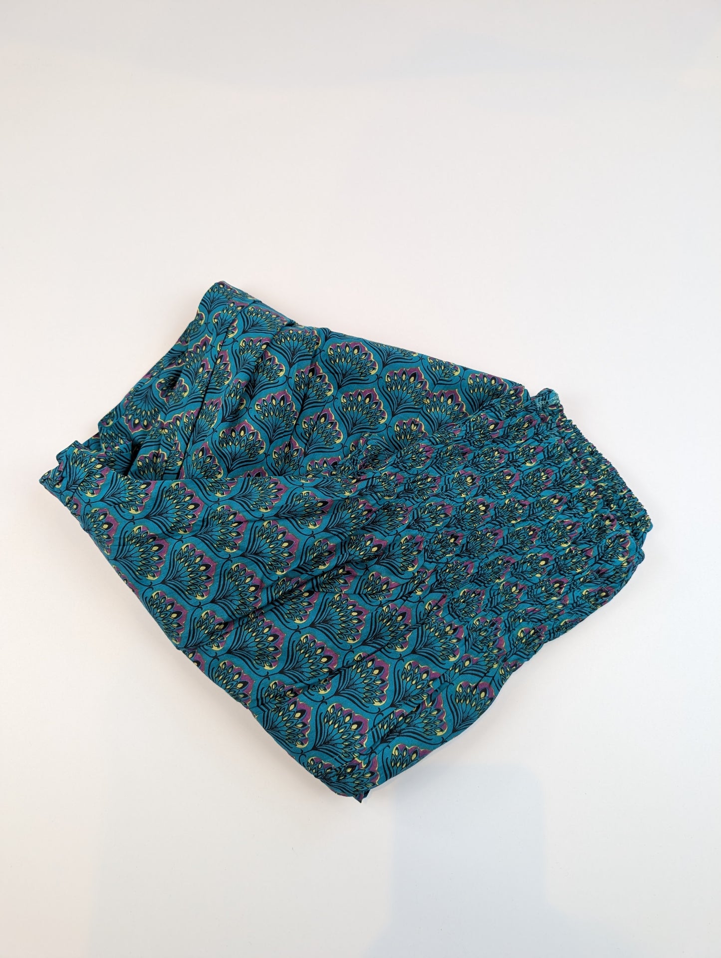 Teal Peacock Cotton Summer Genie - Precious Sparkle