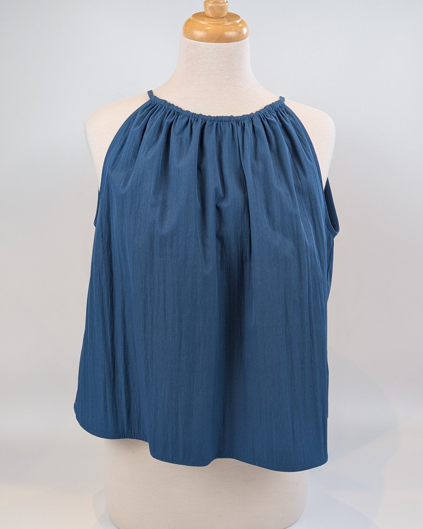 Milla Halter Neck Sleeveless Top Indigo