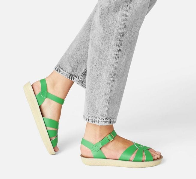 Salt Water Fashion Salt Water Swimmer Kelly Green Women's Sandals
