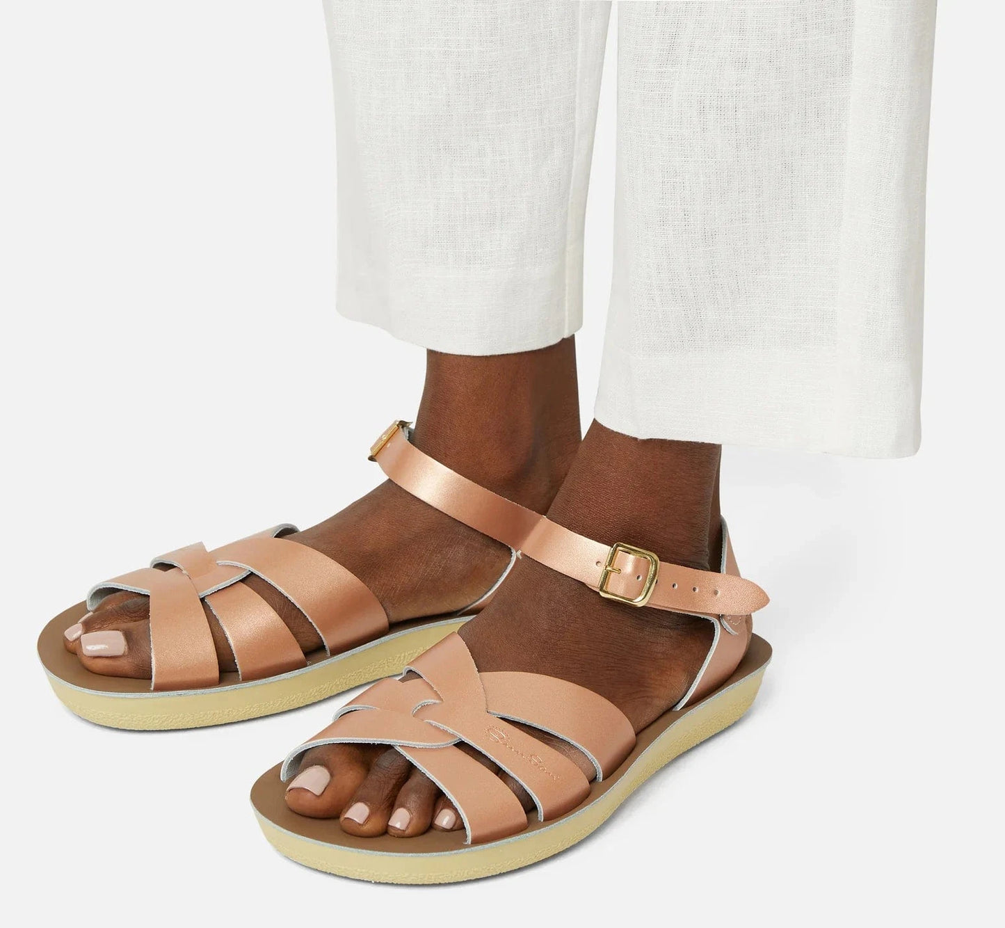 Salt Water Fashion Salt Water Swimmer Rose Gold Women's Sandals
