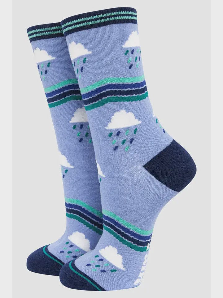 Sock Talk Accessories Sock Talk Rain Cloud Stripe Bamboo Socks