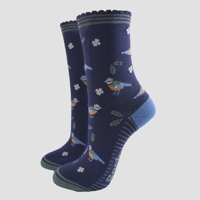 Sock Talk Accessories Sock Talk Women's Bamboo Blue Tit Socks