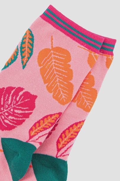 Sock Talk Accessories Sock Talk Women's Bamboo Tropical Leaf Socks
