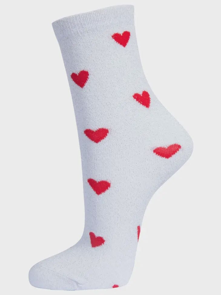 Sock Talk Accessories Sock Talk Women's Love Heart Glitter Socks