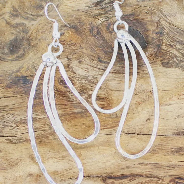 Suzie Blue Jewellery Suzie Blue Double Loop Earrings