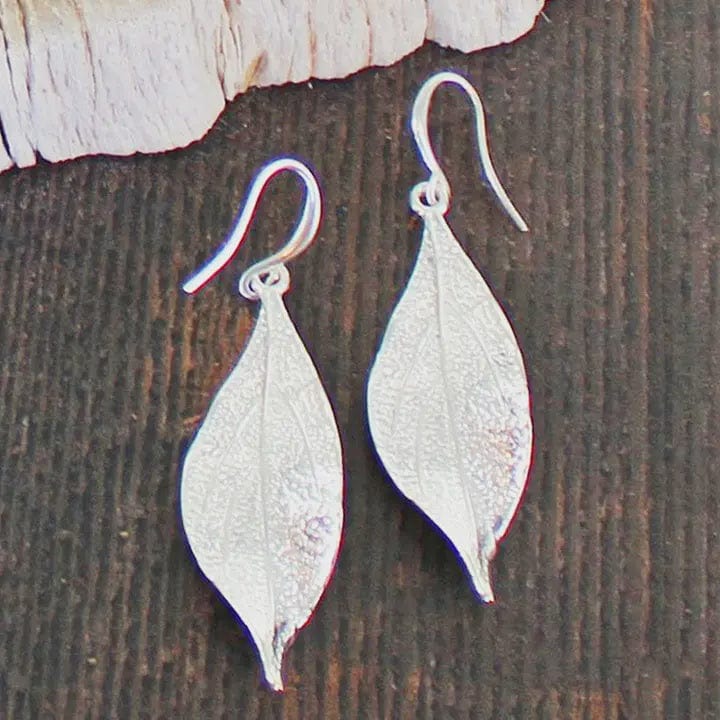 Suzie Blue Jewellery Suzie Blue Silver Leaf Earrings