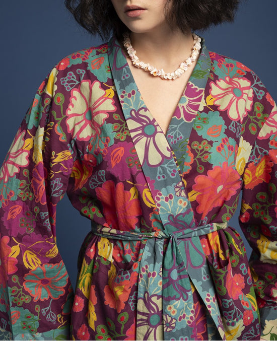 Les Touristes Cosmos Fig Cambric Tie Jacket - Precious Sparkle