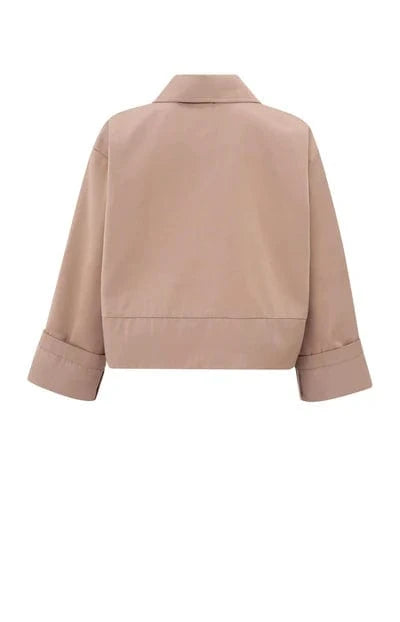 YAYA Fashion Yaya Jacket in Heavy Satin  Dusty Pink