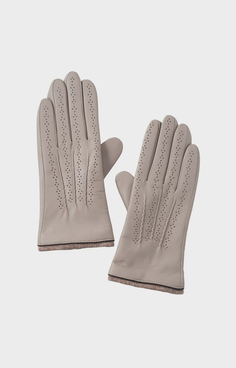 YAYA Fashion Yaya Leather Gloves Roasted Cashew