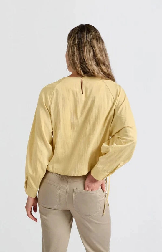 Load image into Gallery viewer, YAYA Fashion Yaya Long Sleeve Top Moonstone Yellow
