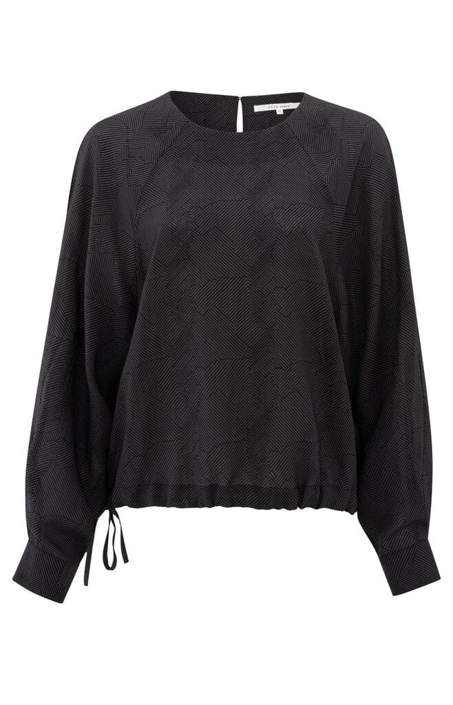 YAYA Fashion Yaya Long Sleeve Top Phantom Dessin