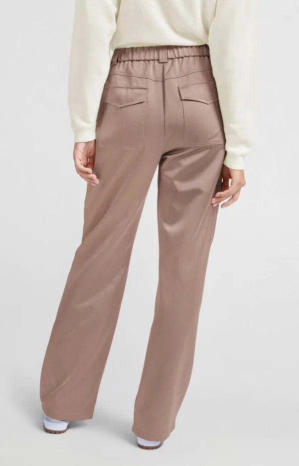 YAYA Fashion Yaya Satin Cargo Trousers Dusty Pink