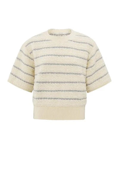 YAYA Fashion Yaya Soft Jumper with Silver Stripes