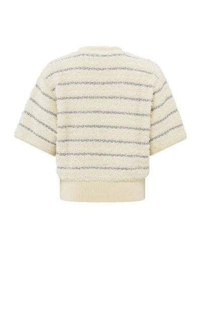 YAYA Fashion Yaya Soft Jumper with Silver Stripes