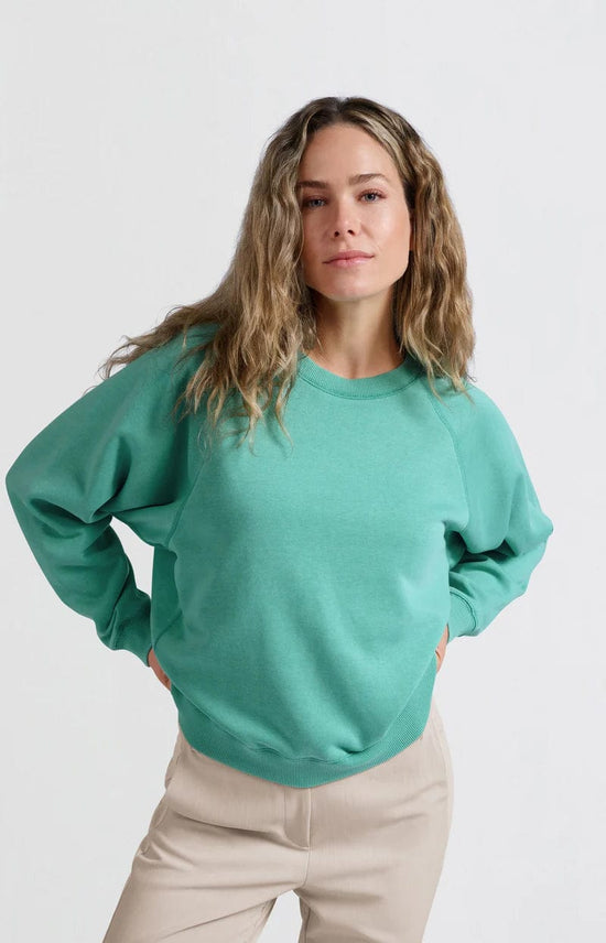 YAYA Fashion Yaya Sweater Round Neck Raglan Sleeves