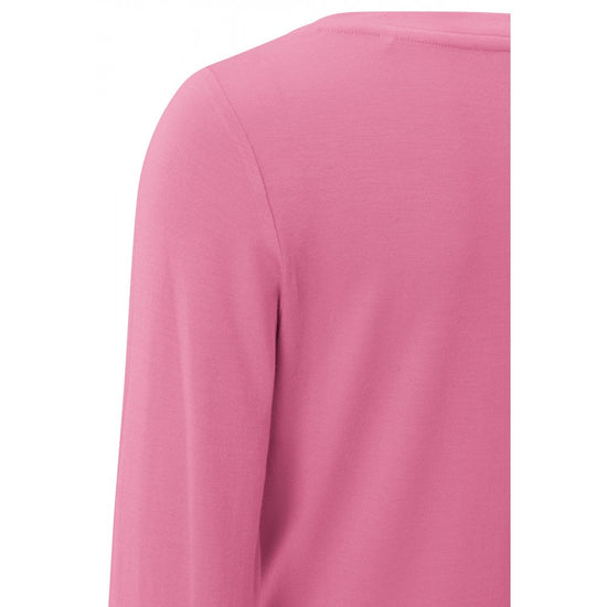 YAYA Fashion Yaya T-Shirt Boatneck Long Sleeves Morning Glory Pink