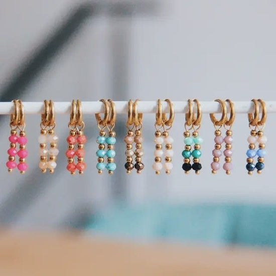 Bazou Jewellery Bazou Earrings Coral Facet Drops
