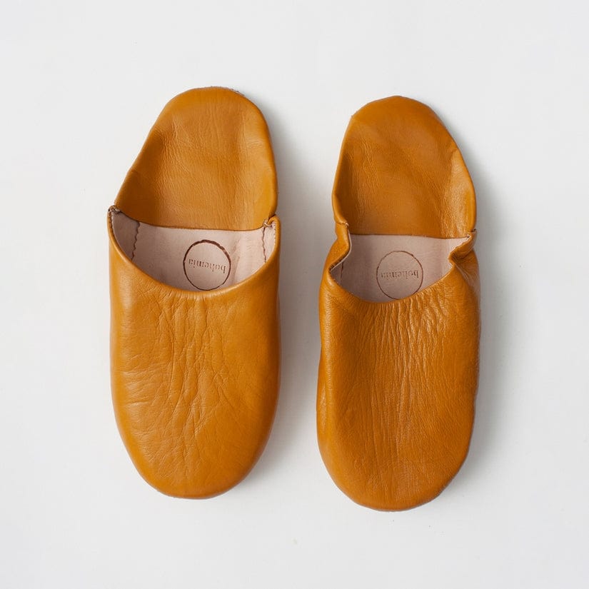 Bohemia Accessories Bohemia Moroccan Babouche Slippers Ochre