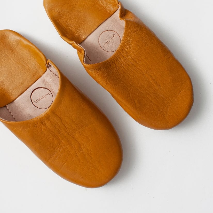 Bohemia Accessories Bohemia Moroccan Babouche Slippers Ochre