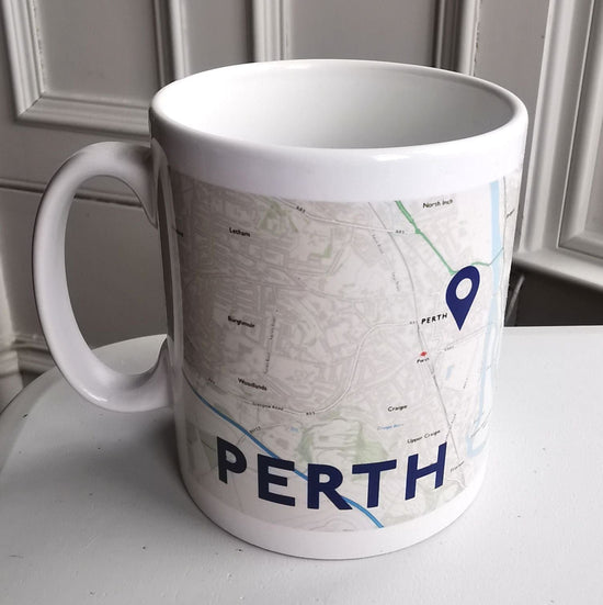Default Perth Scotland Colour Map Mug