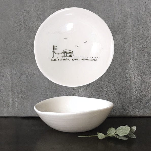 East of India Homewares East of India Med Wobbly Bowl Good Friends
