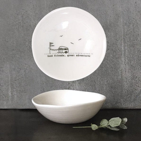 East of India Homewares East of India Med Wobbly Bowl Good Friends