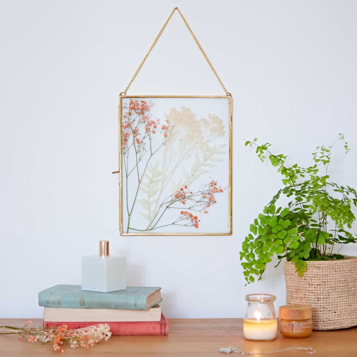 Paper High Homewares Dia Gold Recycled Glass Hanging Frame