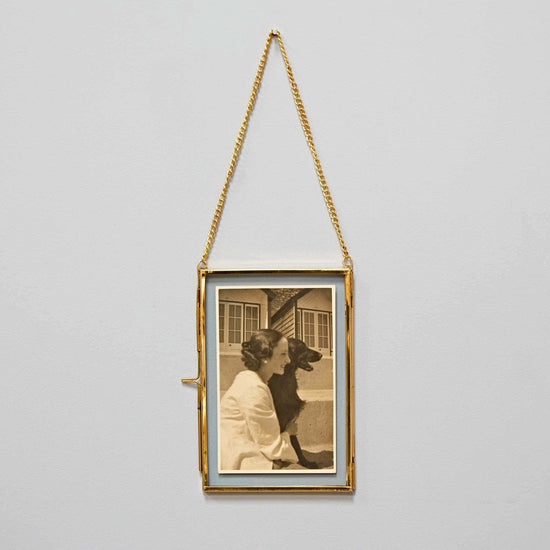 Paper High Homewares Dia Gold Recycled Glass Hanging Frame