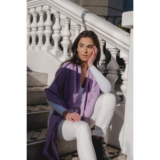 Park Lane Accessories Park Lane Luxury Scarf Pashmina Violet