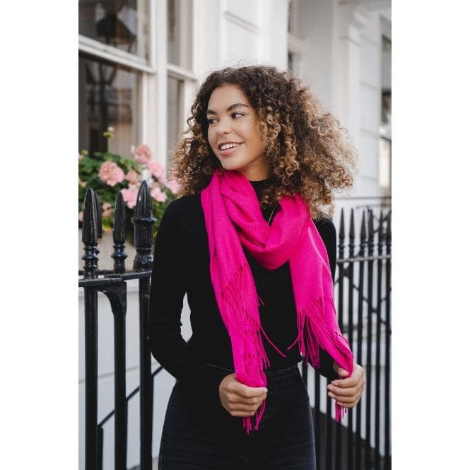 Park Lane Accessories Park Lane Luxury Super Soft Scarf in Fuchsia