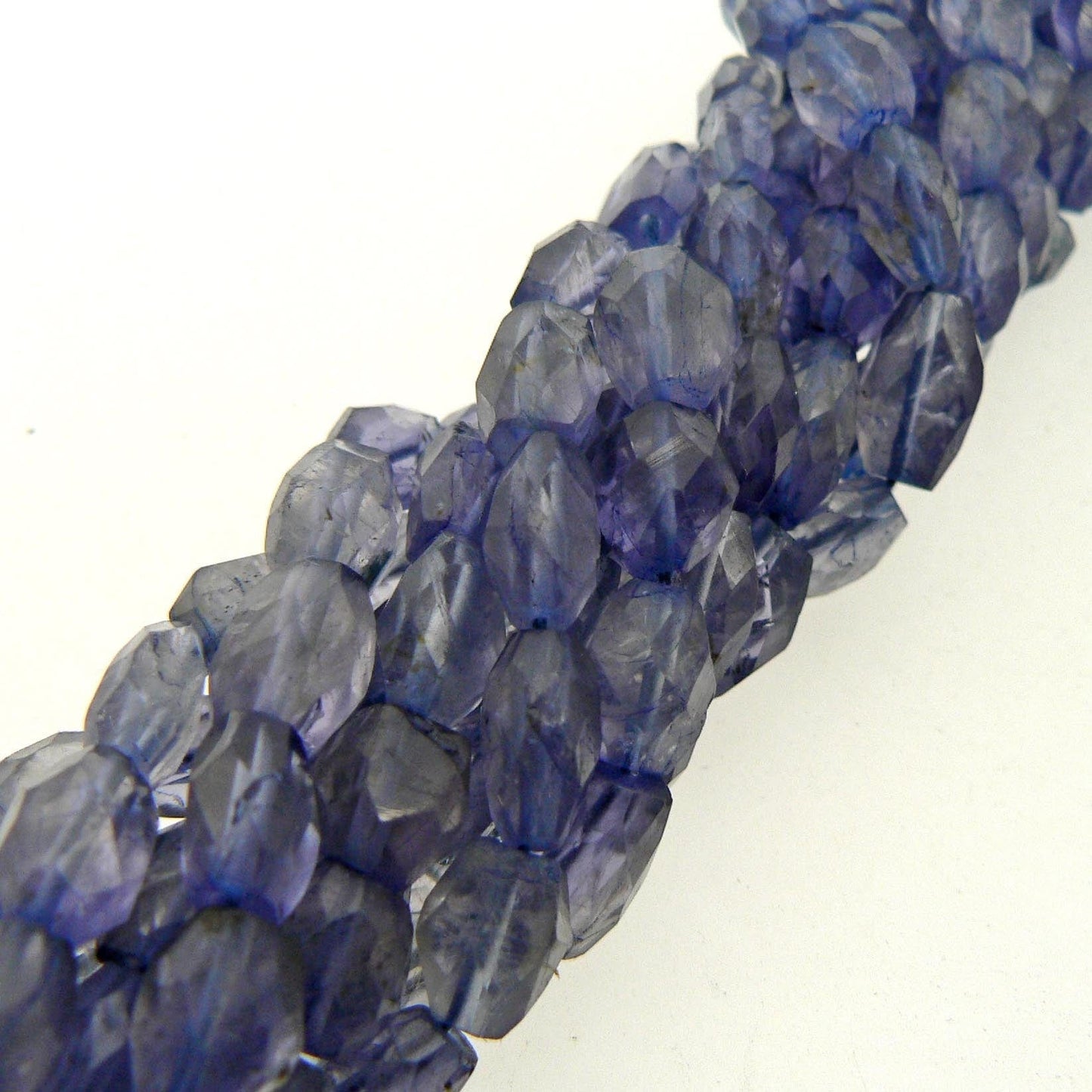 precious sparkle Beads Iolite Faceted Oval Beads 15