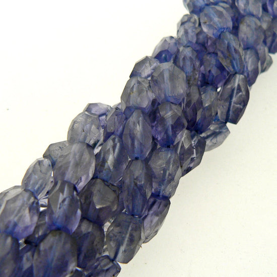 precious sparkle Beads Iolite Faceted Oval Beads 15