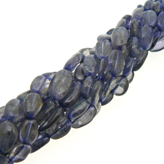 precious sparkle Iolite Oval Beads 15