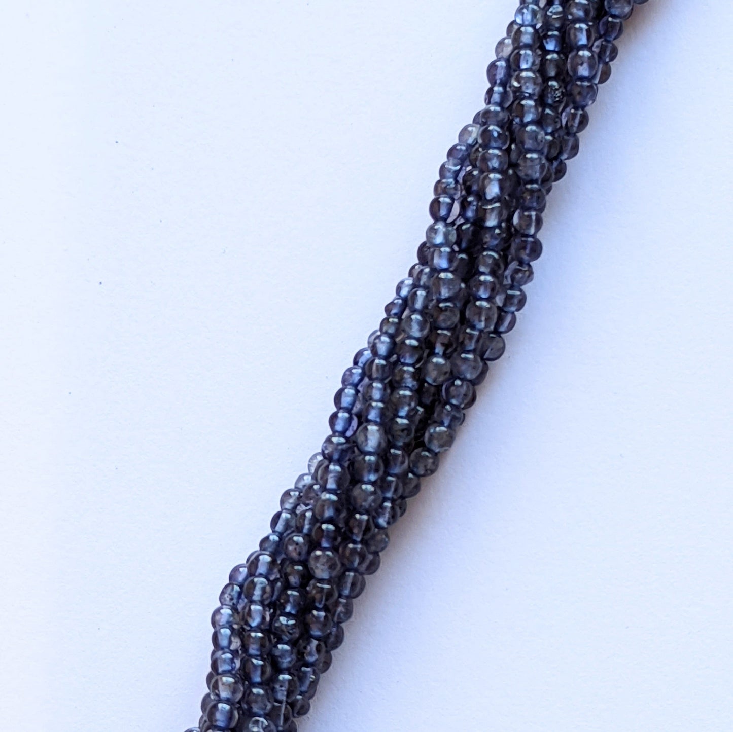 precious sparkle Semi Precious Beads Iolite 3mm Round Beads 15