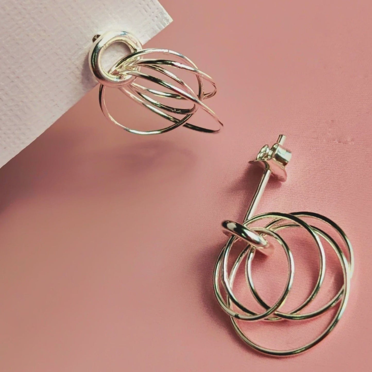 Vurchoo Jewellery Vurchoo Studs of Hope Silver Hoop Earrings